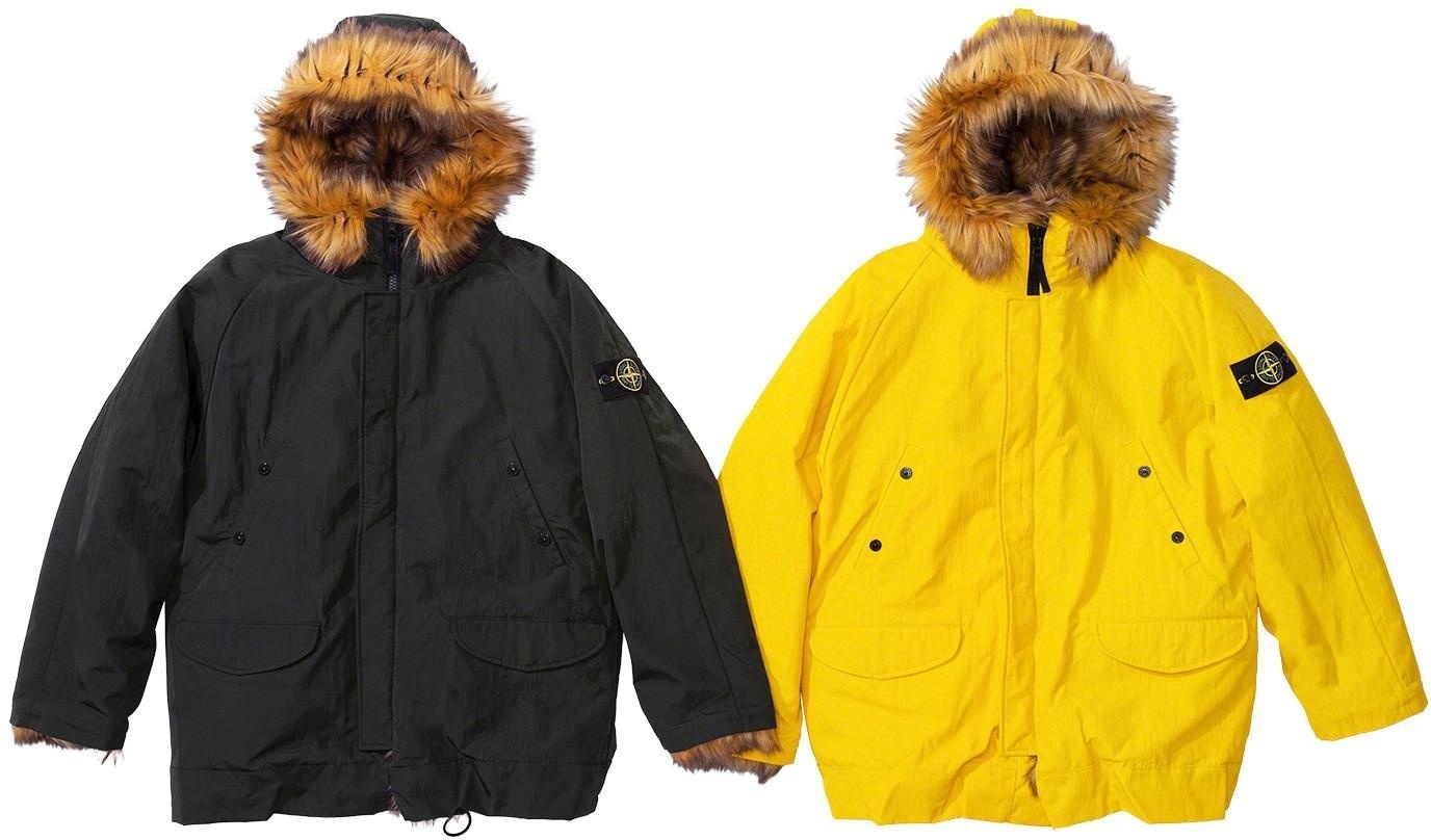 Supreme®/Stone Island® Formula Steel Reversible Faux Fur Parka